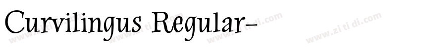 Curvilingus Regular字体转换